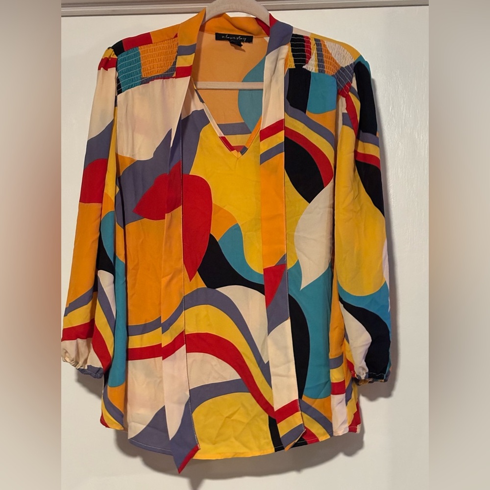 Colorful Abstract Women's Blouse